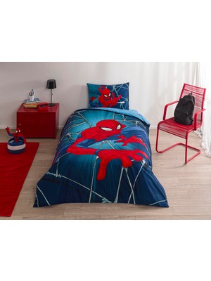 Hakay Taç Spiderman Rise Tek Kişilik Pamuk Nevresim Takımı