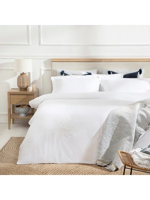 Hakay Estelıne Bambu Extra King Size Nevresim Seti 260X220 cm Beyaz