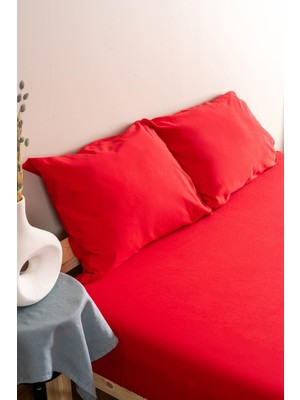 Hakay Soley Premium 50X70 Yastık Kılıfı 2'li, Kırmızı