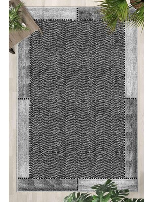Hakay Monnhein Gri Halı 1501 - Yıkanabilir, Kaymaz Taban, Dijital Baskılı, Leke Tutmaz, Ince Hav, Modern Salon, Oturma Odası, Yatak Odası ve Mutfak Için Dekoratif Halı