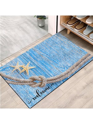 Hakay Monnhein Kapı Önü Paspası - Modern ve Şık Kapı Paspası | Ev, Ofis ve Dış Mekân Kullanımı Için (Ocean Serenity) 45X65