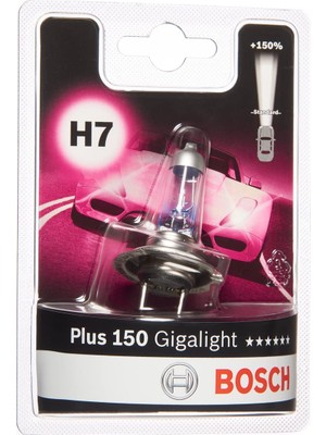 Hakay Bosch Ampul - Plus 150 Gigalight - 12 V - H7-55 W - Px 1987301137