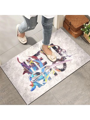 Hakay Monnhein Kapı Önü Paspası - Modern ve Şık Kapı Paspası | Ev, Ofis ve Dış Mekân Kullanımı Için (Hey Bro) 45X65