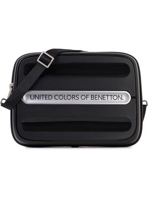 Hakay United Colors Of Benetton Unisex Yetişkin Kozmetik Çantası, Siyah, Seyahat Çantası 9 Inç