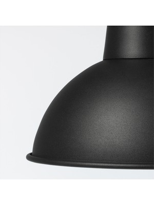 Hakay Ikea Skurup Sarkıt Lamba, Siyah, 19 cm