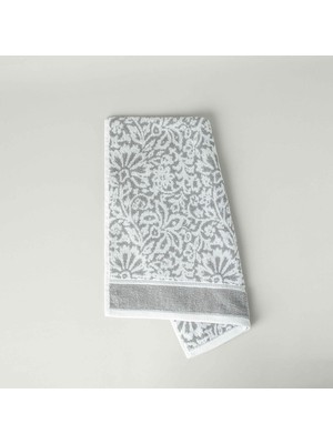 Hakay Linens Liora Pamuk 50X85 cm Yüz Havlusu Koyu Gri