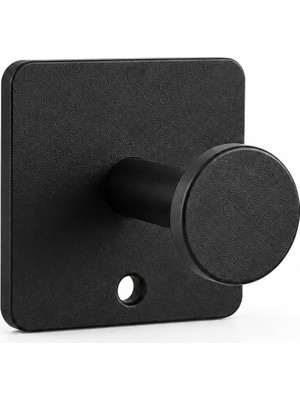 Hakay Orret Home Tekli Yapışkanlı Metal Siyah Askı, Delmeden Duvara Monte Havlu Askısı, Çanta Askısı, Mutfak Banyo Askısı, Paslanmaz Yapışkanlı Duvar Askısı, Modern Kare Tabanlı Askı Aparatı