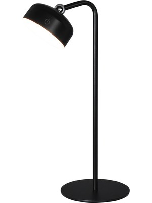 Hakay Lucea Lenda 03 Siyah Şarjlı Ledli Masa Lambası 1X1.8W 3
