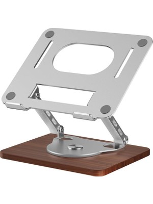 Hakay Coverzone Notebook ve Laptop Uyumlu 360 Derece Dönen Stant, Ayarlanabilir Laptop Tutucu, Sağlam Tabanlı, Yüksekliği Ayarlanabilir Tutucu, Notebook Stant 1062M