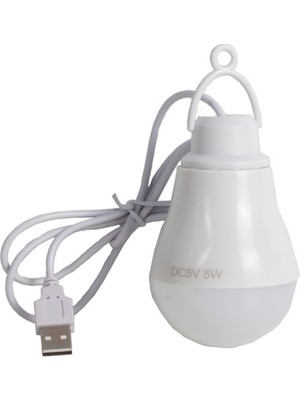 Hakay Gaman Power Master USB Kablolu 5 Watt Beyaz LED Ampul%90 Enerji Tasarrufu Renkli