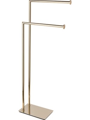Hakay System Banyo Hareketli Havluluk Altın Renk 868X200X345 mm Al Tek Ebat BA4002 051 Gl