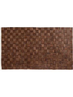 Hakay Toba Ahşap Ahşap Paspas 60X100 cm Koyu Kahverengi