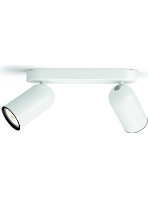 Hakay Philips Myliving Pongee Tavan/duvar 2'li Beyaz Spot Lamba GU10 Duy (Ampul Birlikte Verilmez)