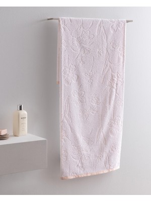 Hakay Opale Pamuklu Banyo Havlusu - Pudra - 70X140 cm