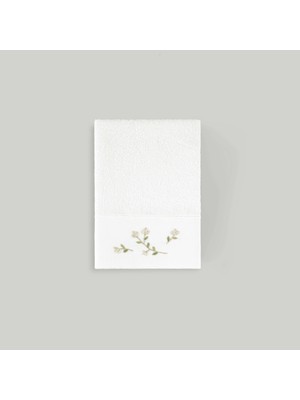 Hakay Linens Lunara Bambu 30X45 cm El Havlusu Beyaz