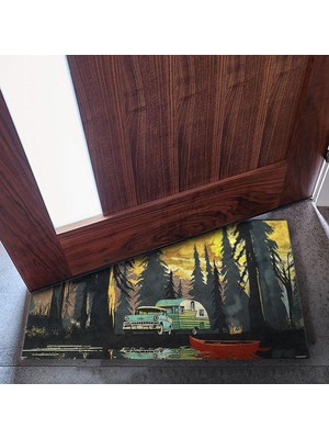Hakay Monnhein Kapı Önü Paspası - Modern ve Şık Kapı Paspası | Ev, Ofis ve Dış Mekân Kullanımı Için (Doğa Kaşifi) 45X65