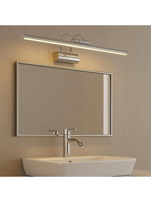 Hakay Sekatech Krom Kasa LED Flüt Aplik | 6W | 3200K Gün Işığı | 35CM | Duvar Tipi Ayna/tablo/resim/banyo Üstü Dekoratif Işık | IP20 Iç Mekan Kullanım