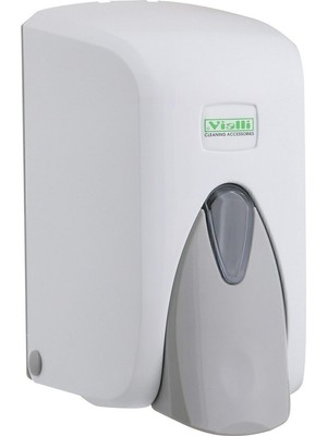 Hakay Vialli S5 Hazneli Sıvı Sabunluk - Sıvı Sabun Dispenseri - Sıvı Sabun Aparatı - 500 gr - Beyaz
