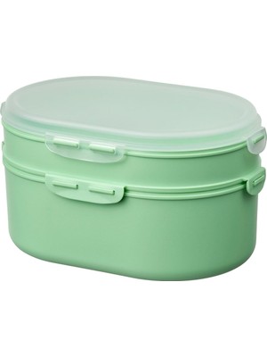 Hakay Ikea Utbjuda Kapaklı Plastik Saklama Kabı, Açık Yeşil, 0,2 Lt x 0,6 Lt, 2 Parça, Kuru Gıdalar Içindir