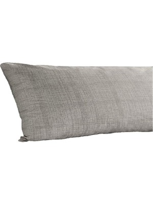 Hakay Alla Turca AT7569 Ranforce Yan Yatış Yastık Kılıfı, Gri, 40X120 cm