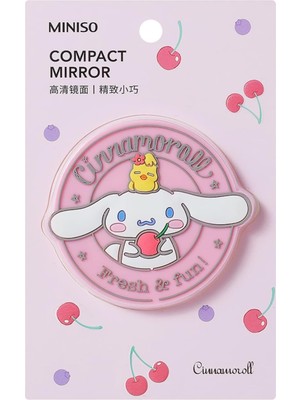 Hakay Mınıso Lisanslı Cinnamoroll Karikatür Silikon Tek Taraflı Taşınabilir Ayna, 2022258510108