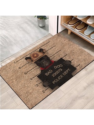 Hakay Monnhein Kapı Önü Paspası - Modern ve Şık Kapı Paspası | Ev, Ofis ve Dış Mekân Kullanımı Için (Bad Dog) 45X65