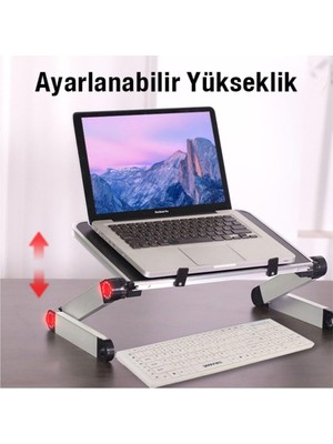 Hakay Lin Grup Katlanabilir Dizüstü Bilgisayar/laptop Tablet Standı Fanlı