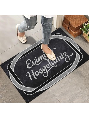 Hakay Monnhein Kapı Önü Paspası - Modern ve Şık Kapı Paspası | Ev, Ofis ve Dış Mekân Kullanımı Için (Elegan Çerçeve) 45X65
