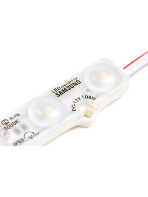 Hakay 10 Adet Beyaz 10000K Samsung Modül LED Mercekli 12V 1.08 Watt, Beyaz ve Günışığı Renk Seçeneği, Tabela, Akvaryum, Vitrin Uygulama