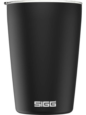 Hakay Sıgg Neso Cup Black Termos Kupa (0,3 L), Zararlı Madde Içermeyen ve Yalıtımlı Kahve Kupası, Coffee To Go Kupa, 18/8 Paslanmaz Çelik, Seramik Pure Ceram Kaplamalı