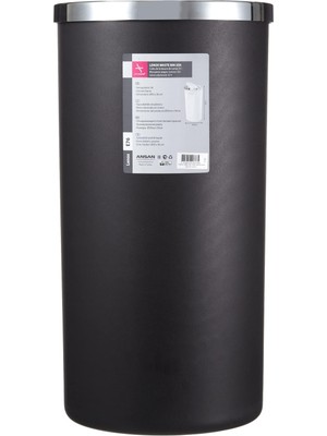 Hakay Primanova Lenox Siyah 35 Lt Çöp Kovası M-E76-06