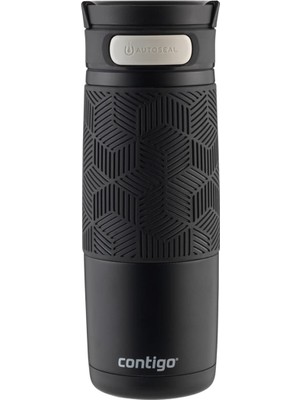 Hakay Contigo Üniseks Metra/transit Termos Bardak, 470 Ml, Mat Siyah