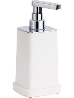 Hakay System Sıvı Sabunluk Beyaz/krom Renk 195X95X87 mm