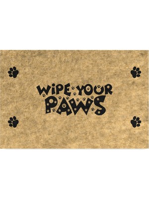 Hakay Monnhein Tasarımlı Dekoratif Kapı Önü Paspas, Dış Mekan/ev Içi/banyo/mutfak/yatak Odası/giriş Paspasları (Paws, 45X70)