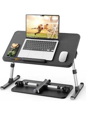 Hakay Bix Saiji AL30 Ayarlanabilir Laptop Standı Ergonomik Tasarım 17 Inç Uyumlu Taşınabilir Masa Siyah