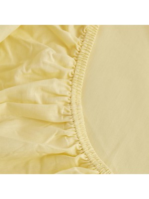 Hakay Karaca Home Fitted Tek Kişilik Çarşaf Sarı 100X200+30 cm