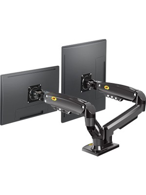Aesco North Bayou Nb Ergonomic F160 17-32" Çift Kol 2-9 kg Amortisörlü Monitör Standı