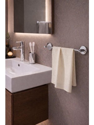 Hakay Sas Haus Banyo Lavabo Mutfak Havlu Askılığı Krom Uzun Boy S-101