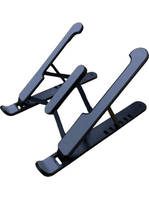 Hakay Bybaby Yükseklik Ayarlı Plastik Laptop Standı, Kolay Kurulum, Taşınabilir, Ergonomik ve Konforlu, Bilgisayar Standı