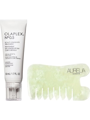 Hakay Olaplex Scalp Longevity Du - Saç Derisini Güçlendiren Serum & Tarak Şekilli Gua Sha Seti