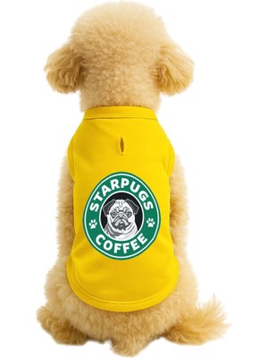 Hakay Mpz Pets Kedi ve Köpek Kıyafeti & Elbisesi Sarı Starpugs Atlet 6xl