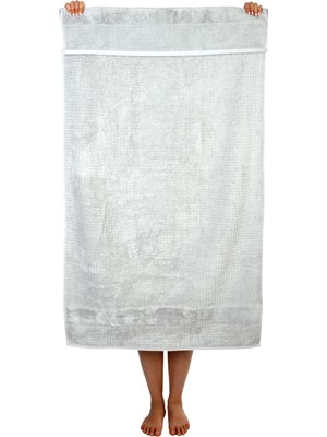Hakay Cozyweave Home Basic Banyo HAVLUSU%100 Pamuk (Smoke Green, 76,2 cm * 147,3 Cm)