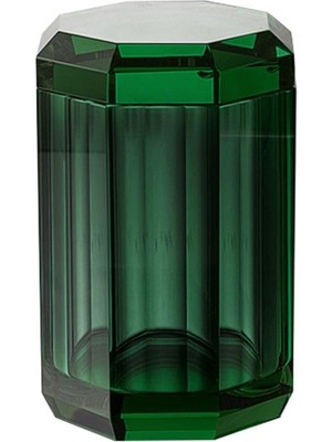 Hakay System Cyrstal Bath Accessory Cotton Box Green Yeşil Tek Ebat BA2050 024 C5