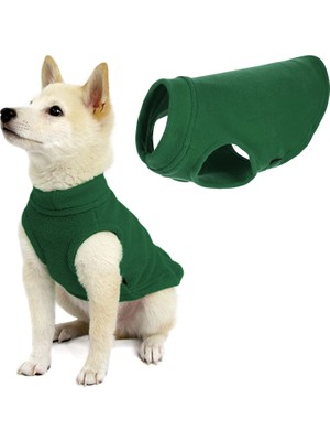 Hakay Gooby - Streç Polar Yelek Kazak Polar Yelek Ceket Kazak Köpek Için Orman Yeşili, Beden S (21,6 Cm)
