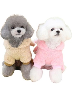 Hakay Glipet Havuçlu Polar Köpek Kıyafeti Pembe Xxl
