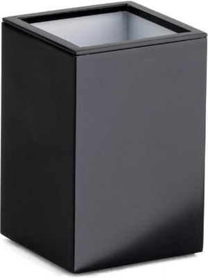 Hakay System Tezgah Üstü Mat Siyah Diş Fırçalık 100X60X60 mm