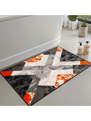 Hakay Monnhein Banyo Paspası, Yumuşak Banyo Halısı, Kaymaz Dot Tabanlı, Su Emici, Makinede Yıkanabilir - 50 x 80 cm