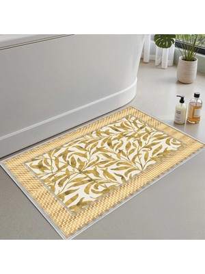 Hakay Monnhein Banyo Paspası, Yumuşak Banyo Halısı, Kaymaz Dot Tabanlı, Su Emici, Makinede Yıkanabilir - 40 x 60 cm