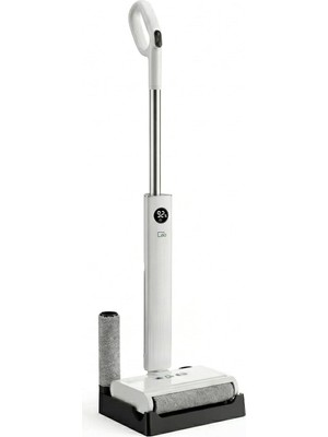 Hakay Eo-Tech DW200 Kablosuz Şarjlı Mop | Kuru/ıslak Mod | Kolay Temizlik | Kendini Temizleme | Türkçe Ses Bildirimi