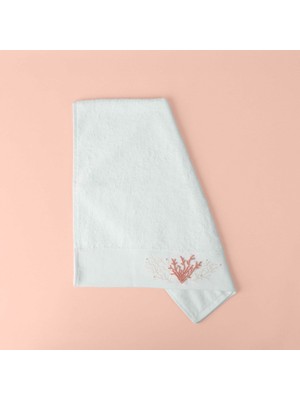 Hakay Linens Coral Bambu Yüz Havlusu 50X85 cm Beyaz